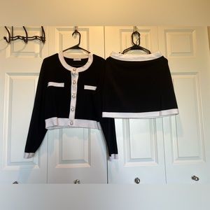 Aritzia Babaton Legacy Cardigan + Skirt Set
